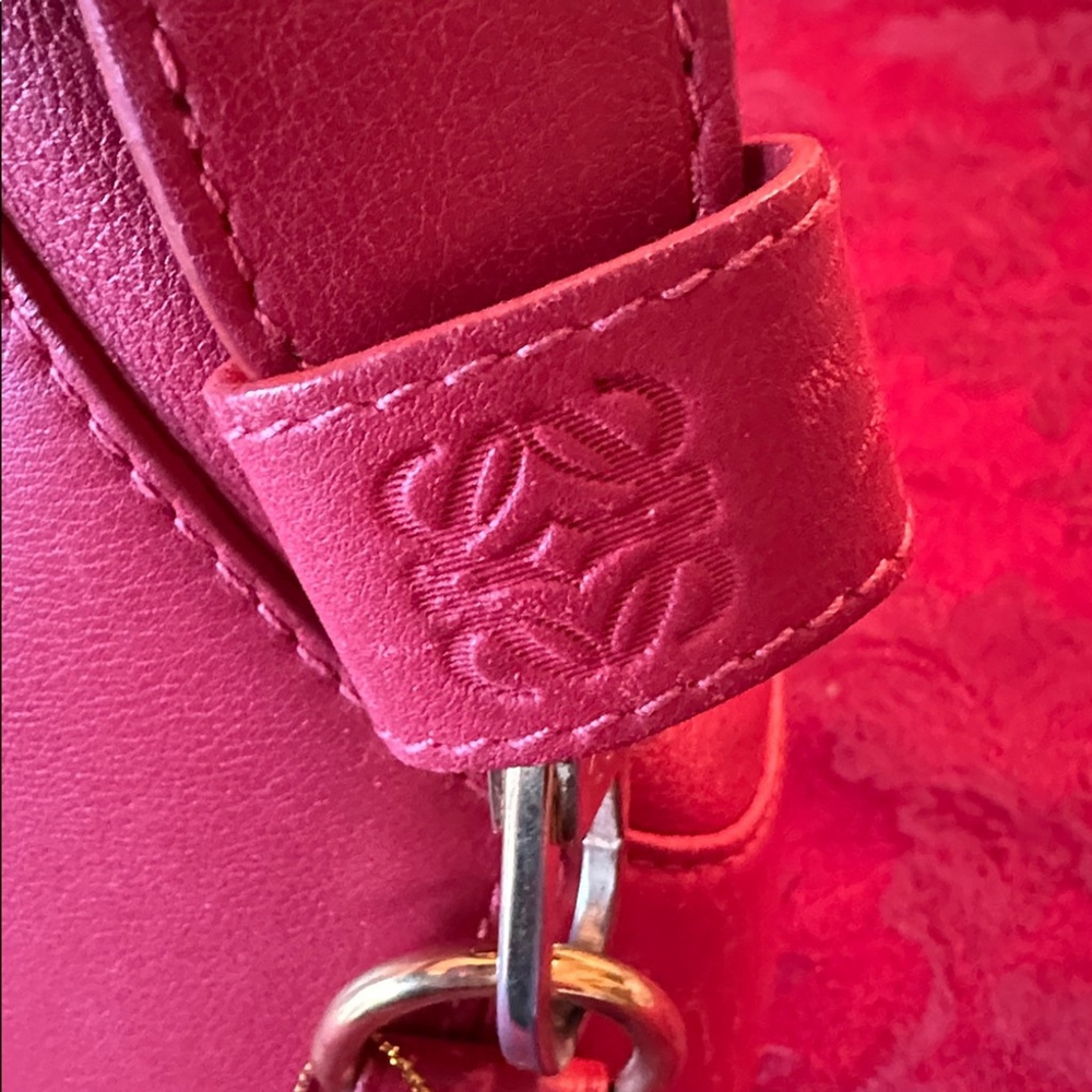 Loewe Red Leather Large Backpack - image 3